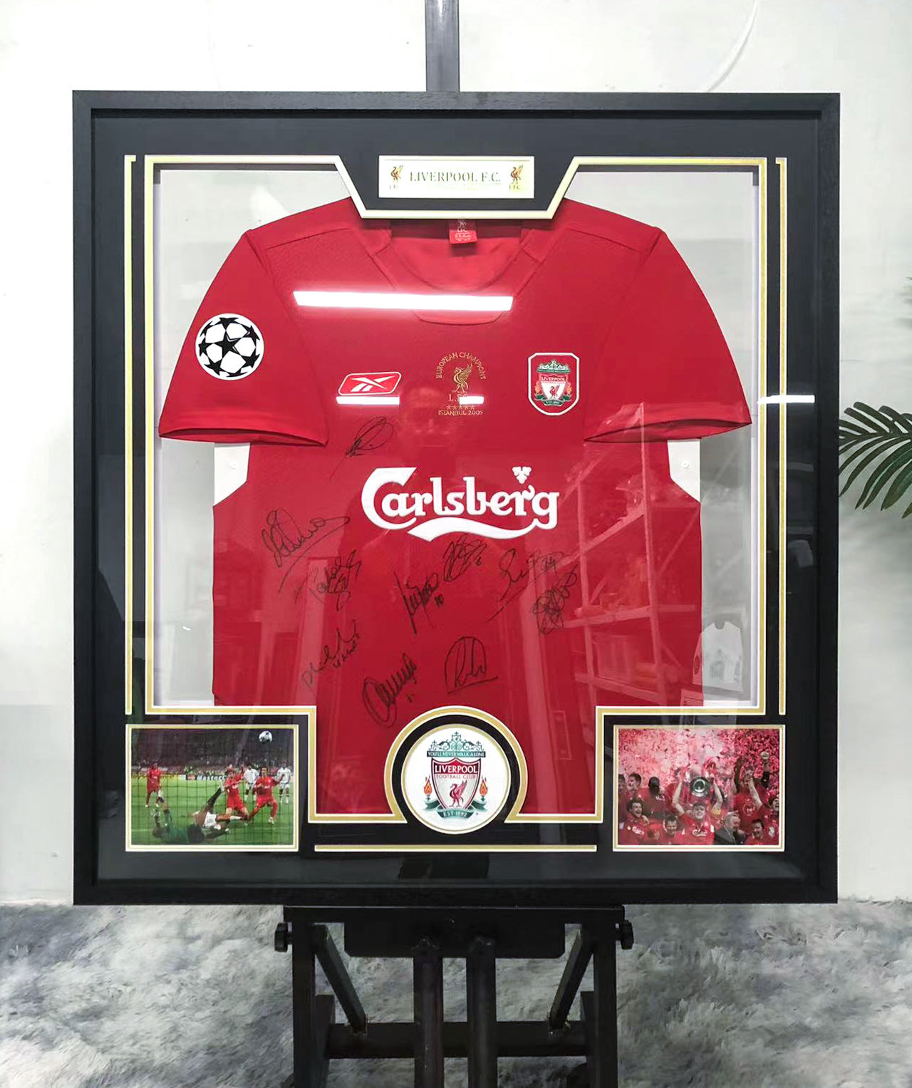 Steven Gerrard Liverpool FC Jersey Framing 00055
