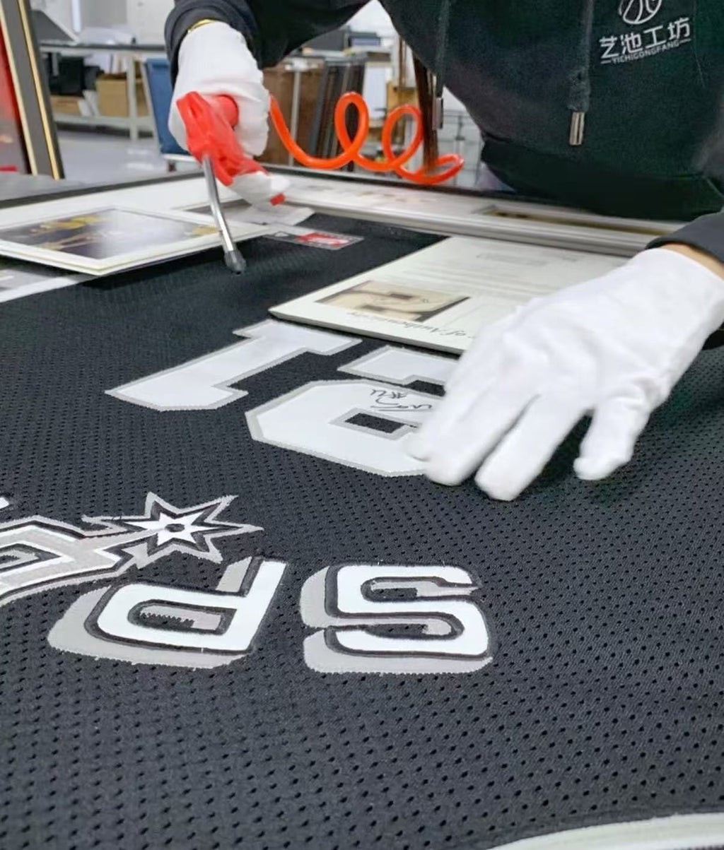 Tim Duncan 簽名球衣 個性化定製設計裱框00001