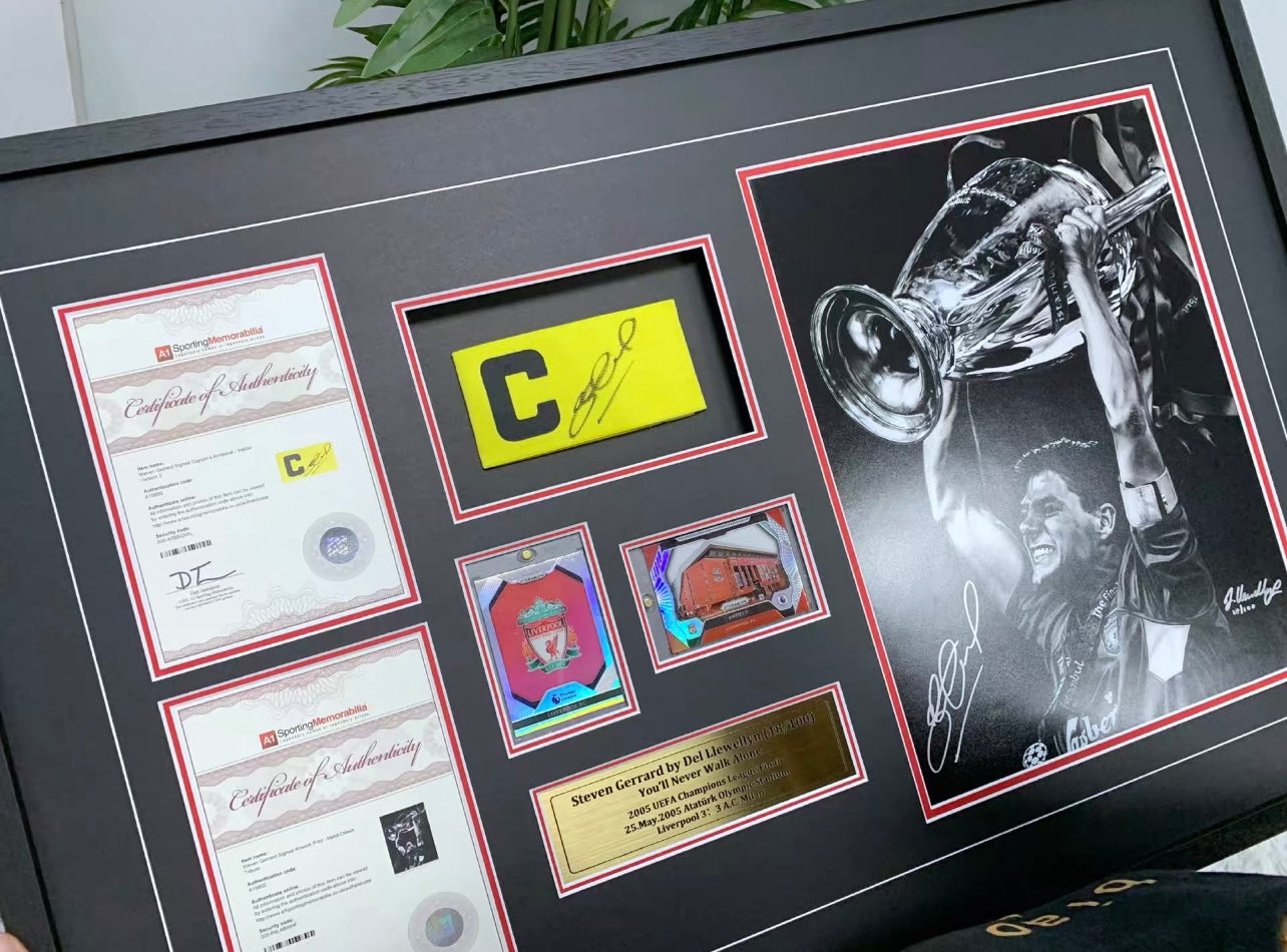 Liverpool FC STEVEN GERRARD Sentimental Item with Personalized Custom Design Framed 000027