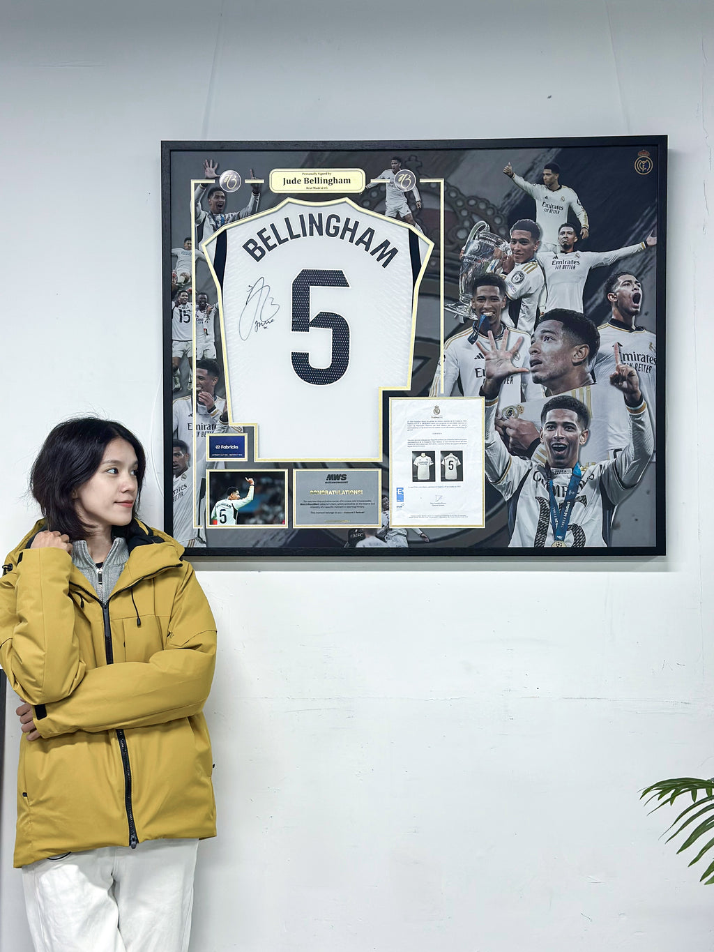 Jude Bellingham Real Madrid CF Jersey Framing  00083