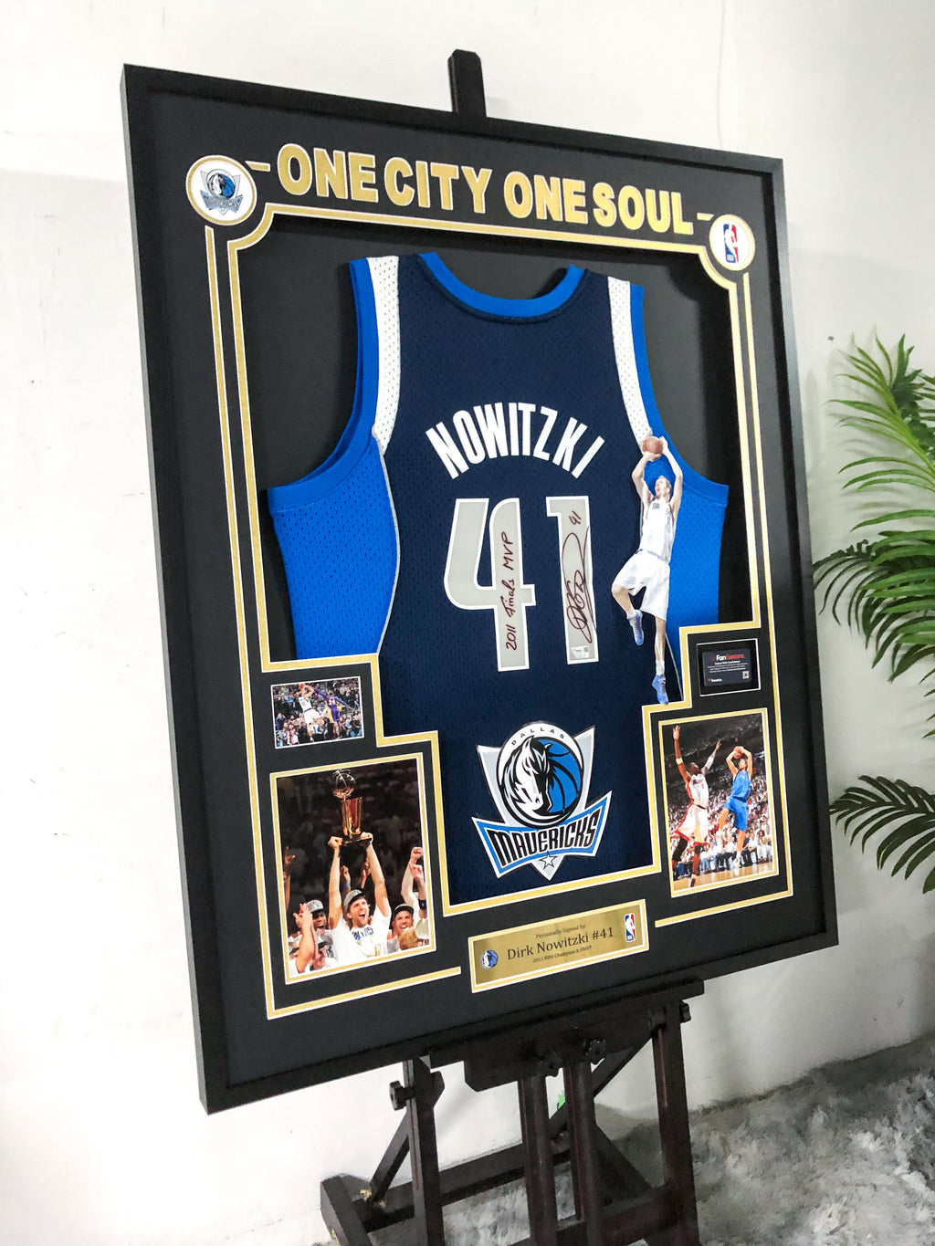 Dirk Nowitzki Dallas Mavericks Jersey Framing  00013