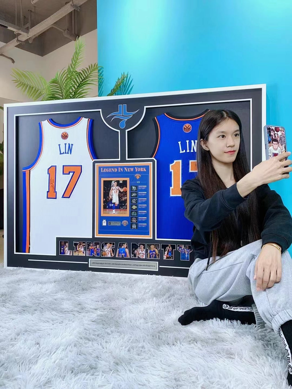 Linsanity New York Knicks Jersey Framing 000088