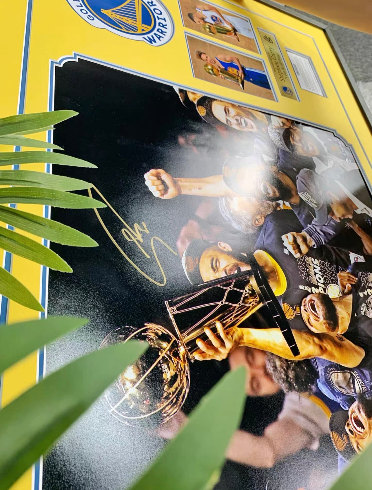 Stephen Curry Poster with Personalized Custom Design Framed 000050