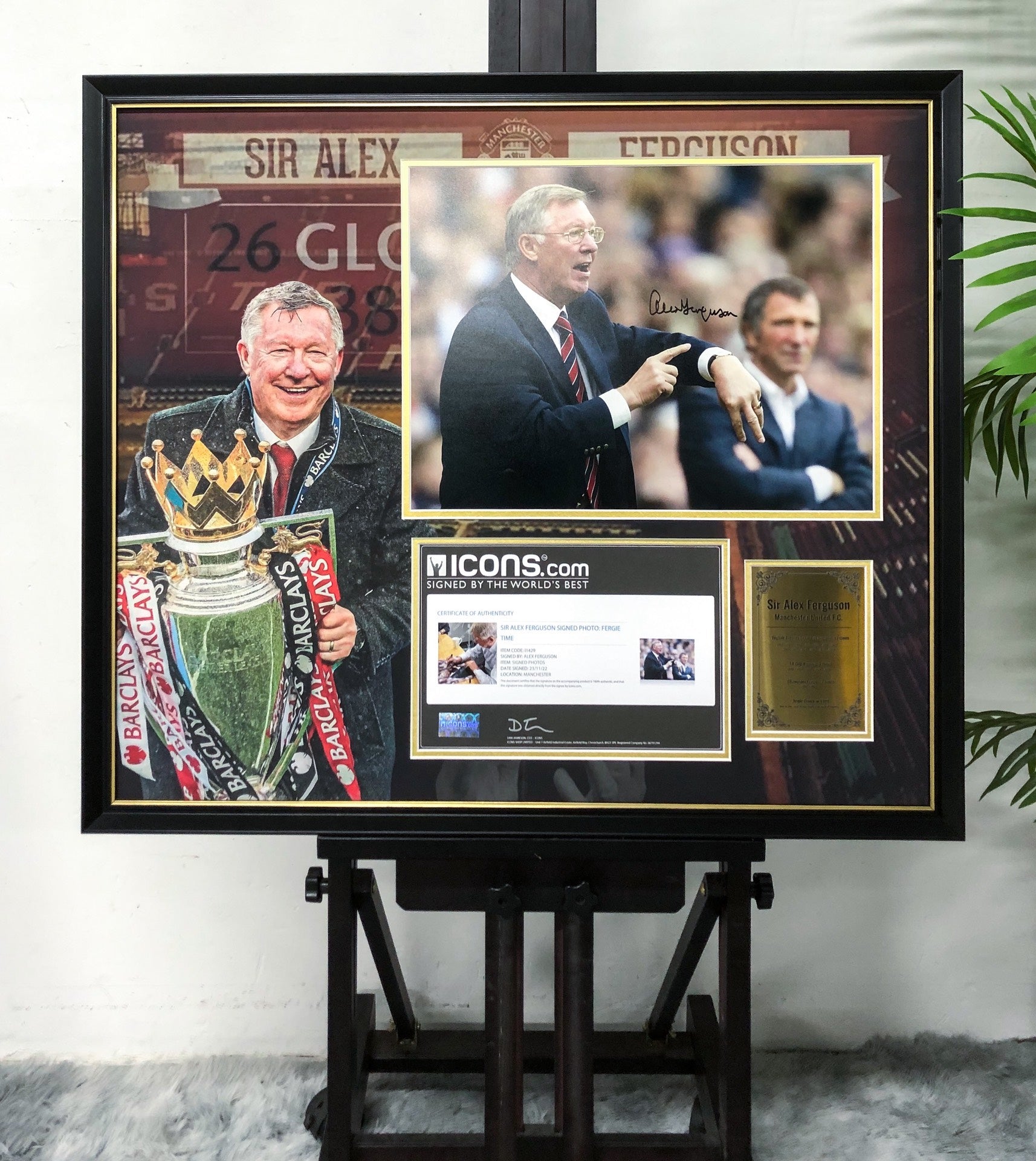 Manchester United Ferguson Poster with Personalized Custom Design Framed 000080