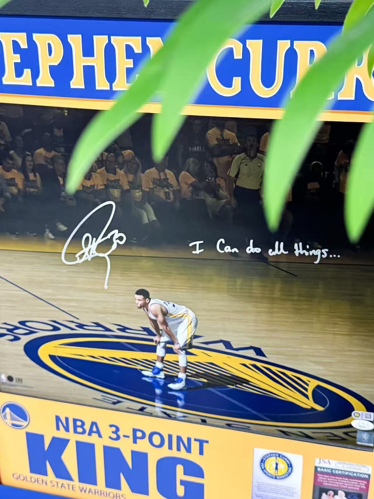Stephen Curry Poster with Personalized Custom Design Framed 000046