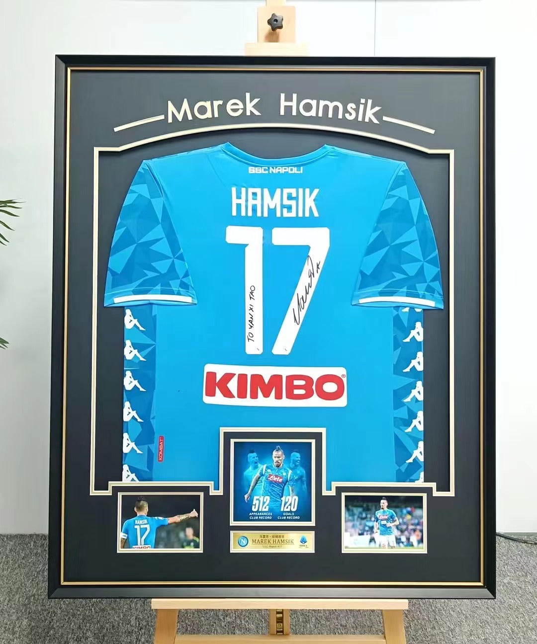 Marek Hamsik SSC Napoli Jersey Framing  000091