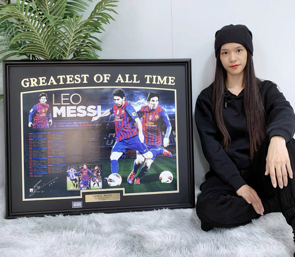 FC Barcelona Poster with Personalized Custom Design Framed 000015