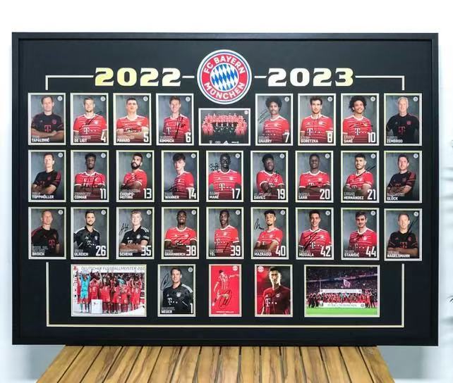 FC Bayern Munich Trading Card with Personalized Custom Design Framed000015