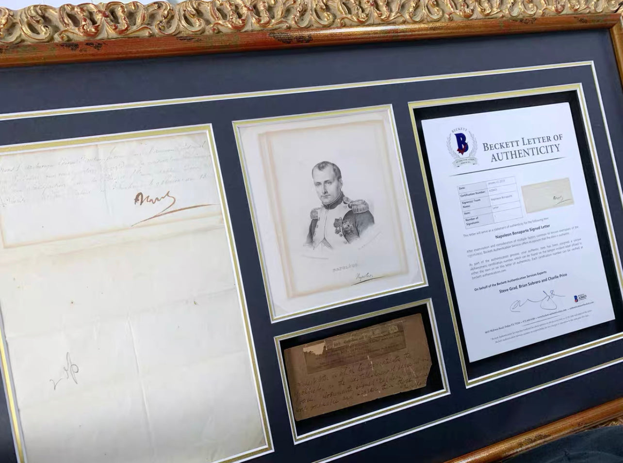 Napoléon Item with Personalized Custom Design Framed 000124