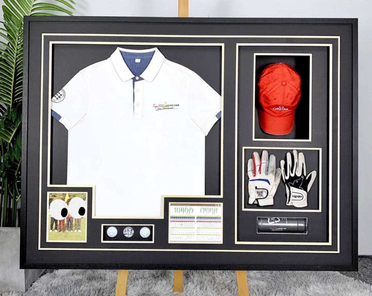 Gloves Hat Sentimental Item with Personalized Custom Design Framed000013