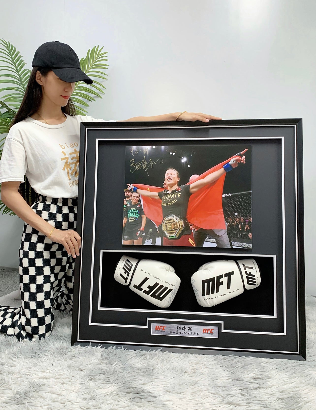 boxing gloves Sentimental Item with Personalized Custom Design Framed 000112