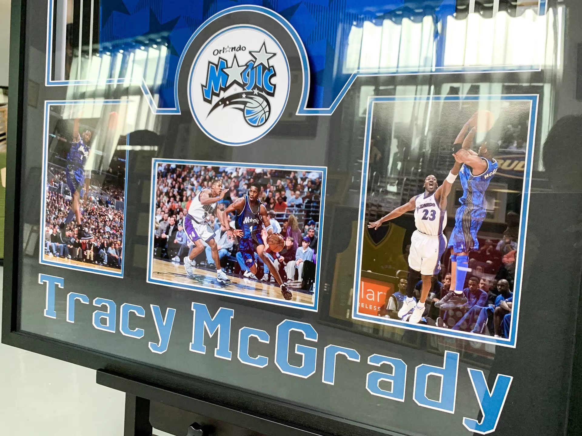 Orlando Magic Tracy McGrady Autographed Jersey with Personalized Custom Design Framed 00008