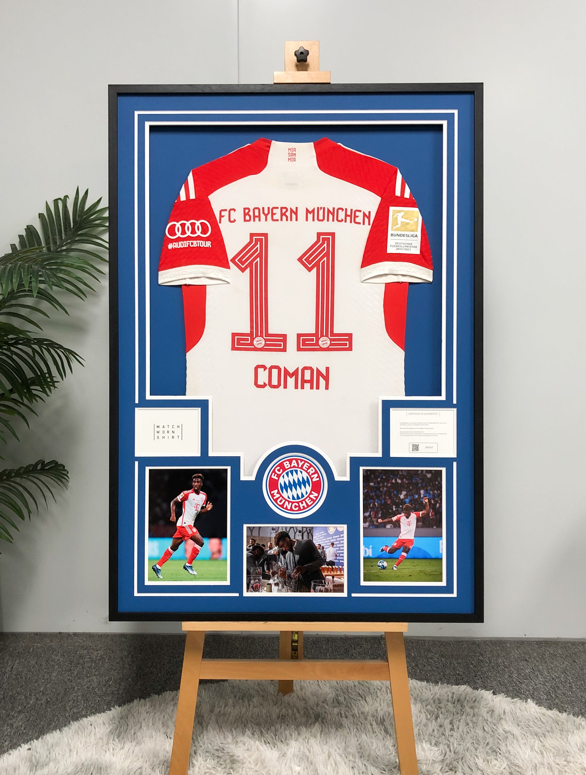 Kingsley Coman FC Bayern Munich Jersey Framing  0009