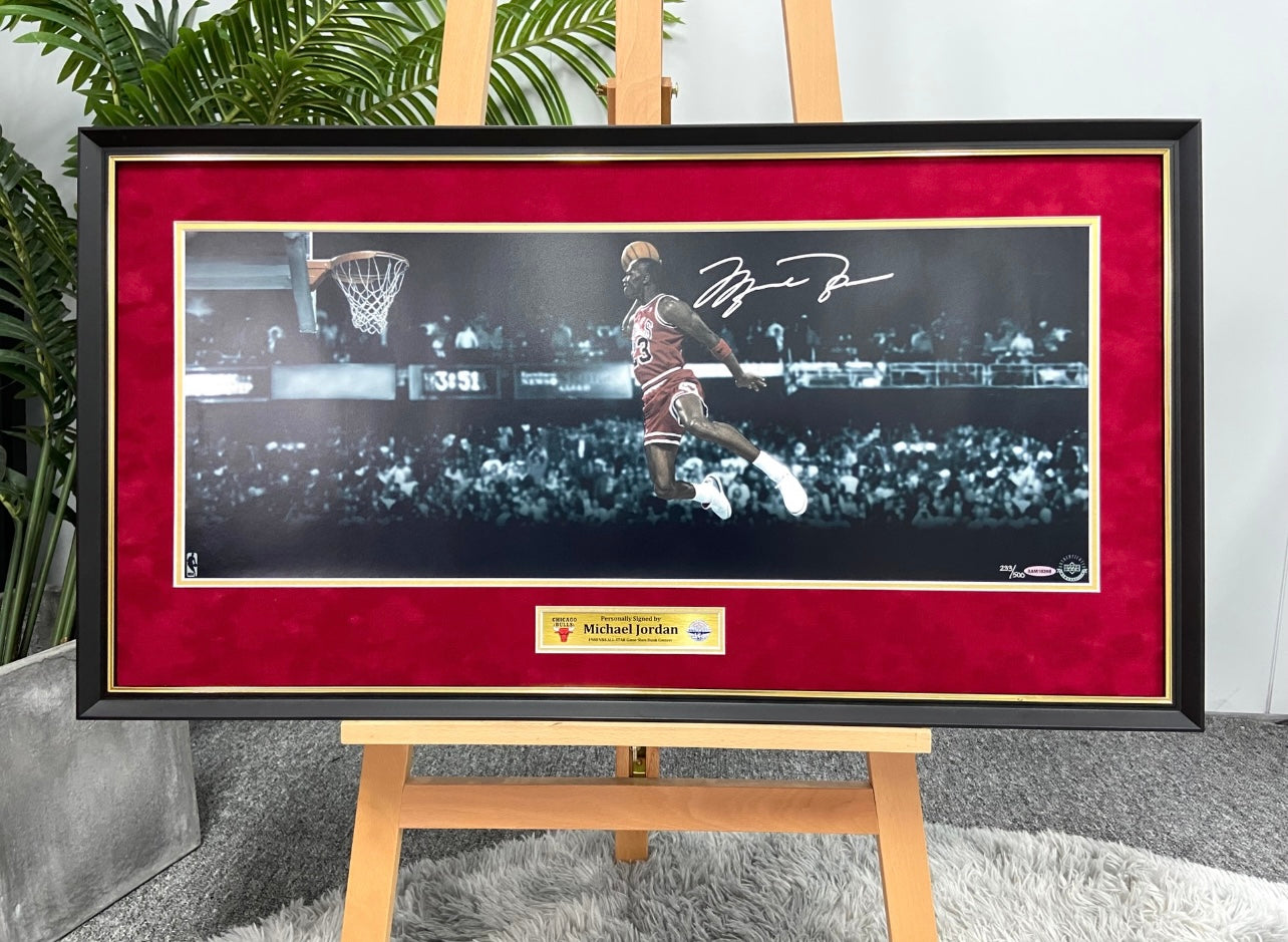 Michael Jordan Poster with Personalized Custom Design Framed 000066