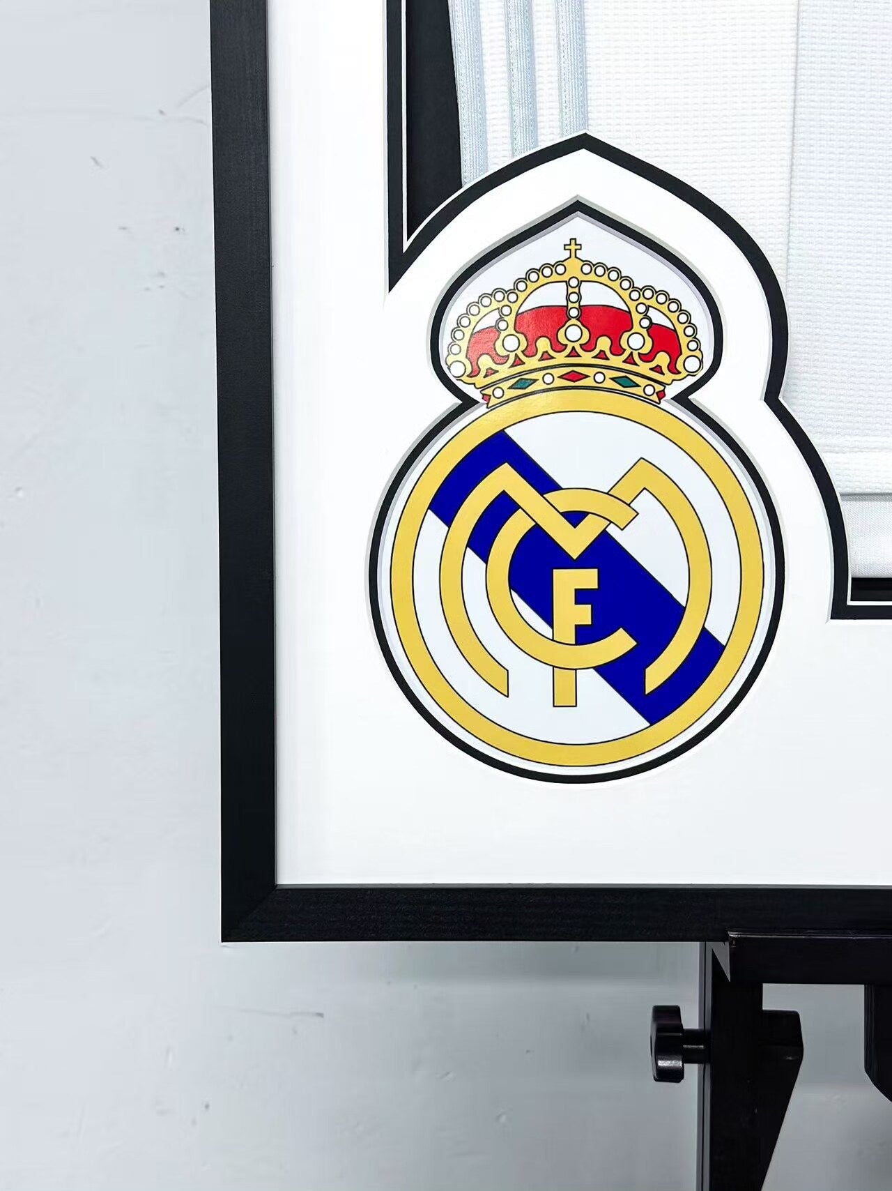 Real Madrid CF Cristiano Ronaldo Autographed Jersey with Personalized Custom Design Framed 000080