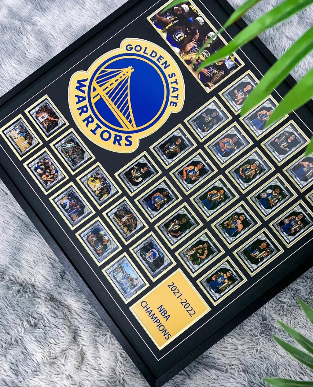 Golden State Warriors Trading Card with Personalized Custom Design Framed000042