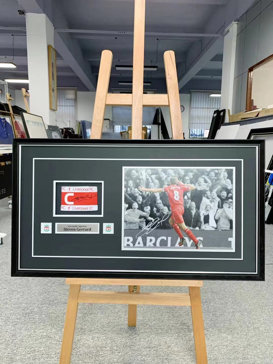 Steven Gerrard Liverpool FC Personalized Custom Design Framed 000221