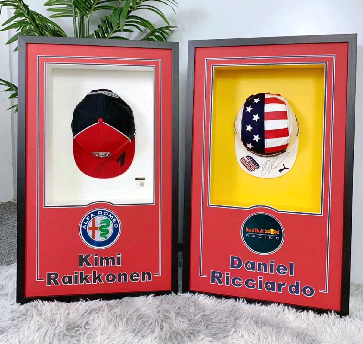 KIMI  Daniel Ricciardo hat Sentimental Item with Personalized Custom Design Framed000014