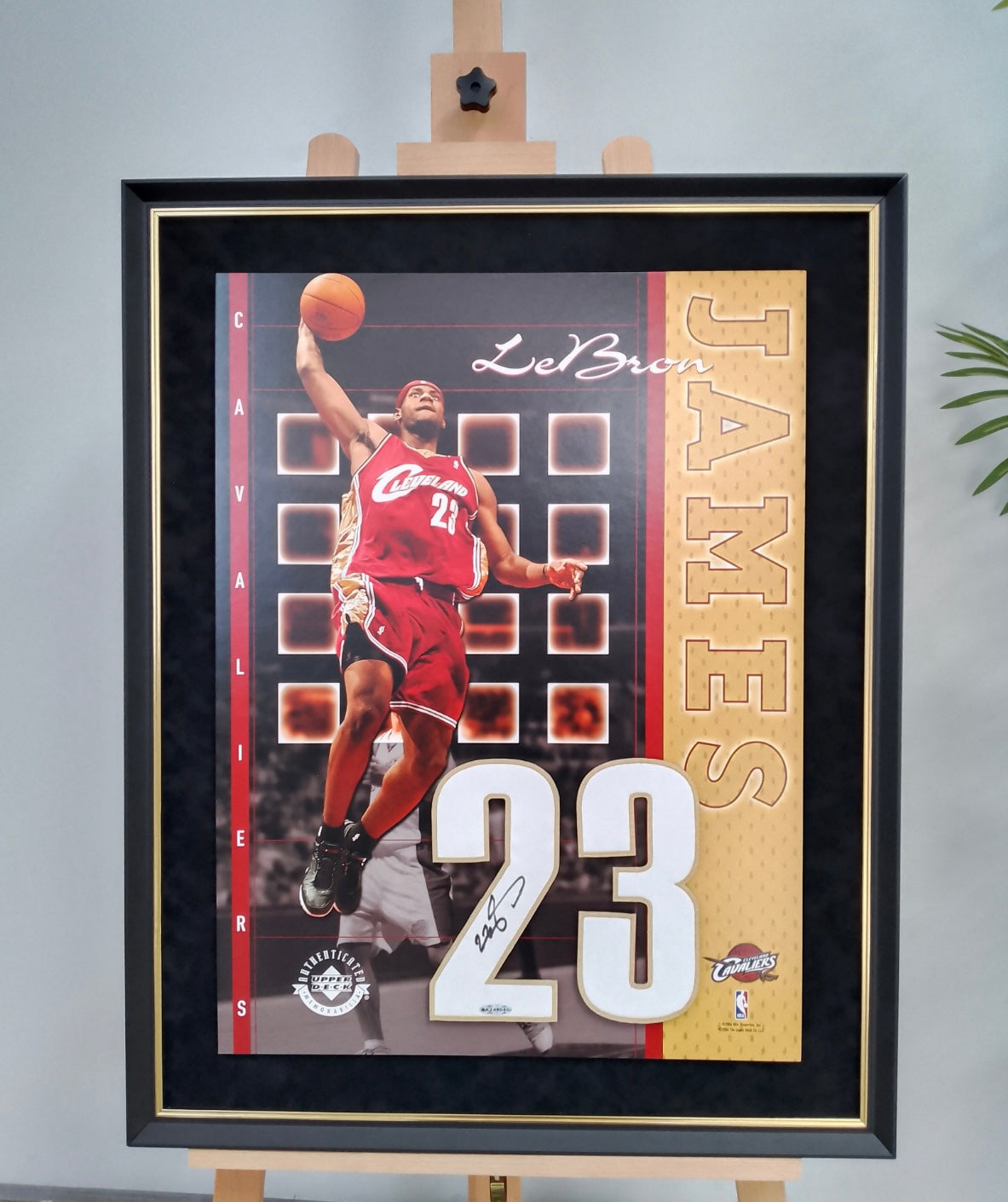 LeBron James Poster with Personalized Custom Design Framed 000039