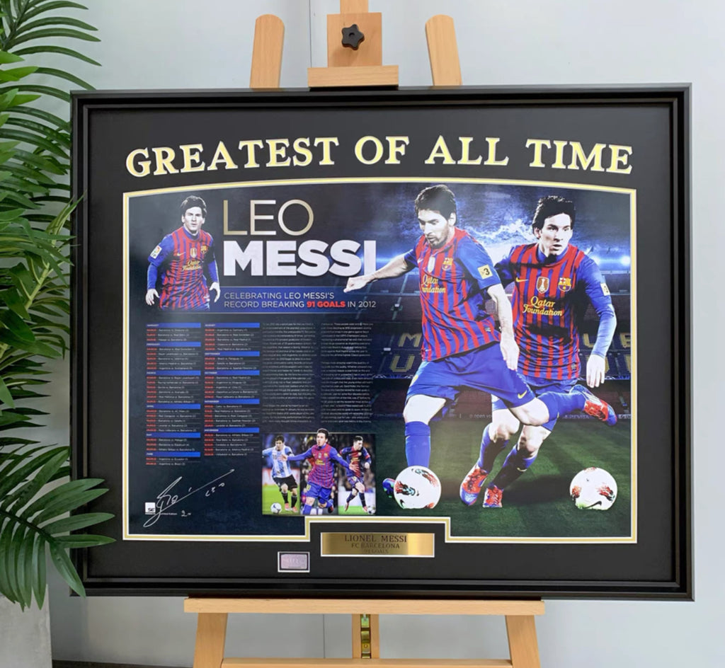 FC Barcelona Poster with Personalized Custom Design Framed 000015