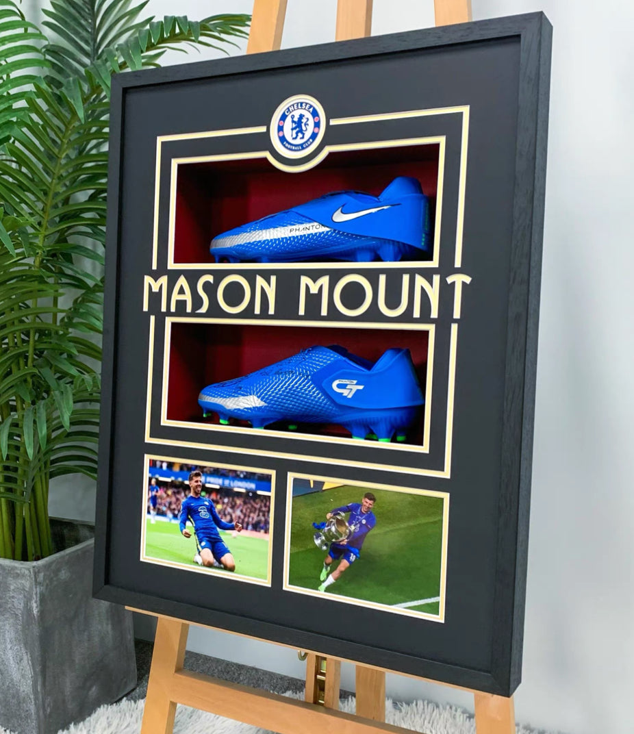 Chelsea FC 00005 簽名球鞋個人化訂製設計裱框