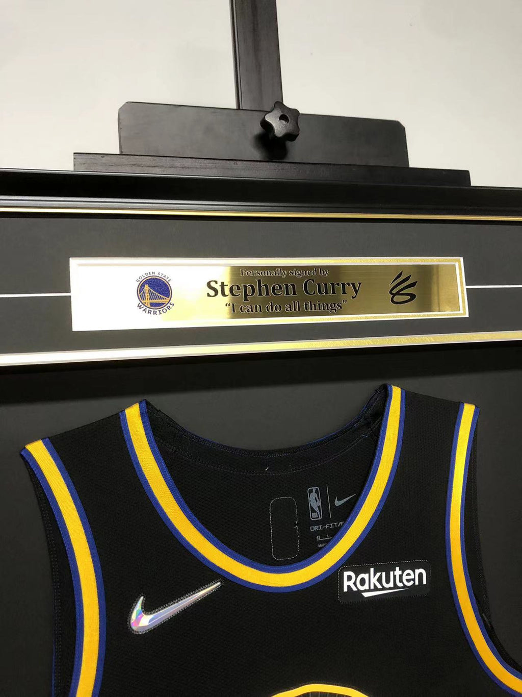 Stephen Curry Golden State Warriors Jersey Framing 00079