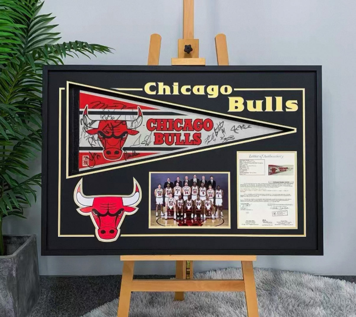 Custom Framed Team Flag 000149