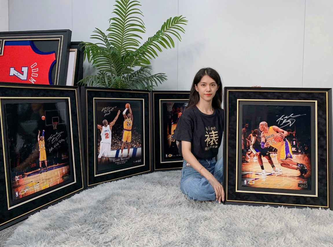 Kobe Bryant Poster with Personalized Custom Design Framed 000070