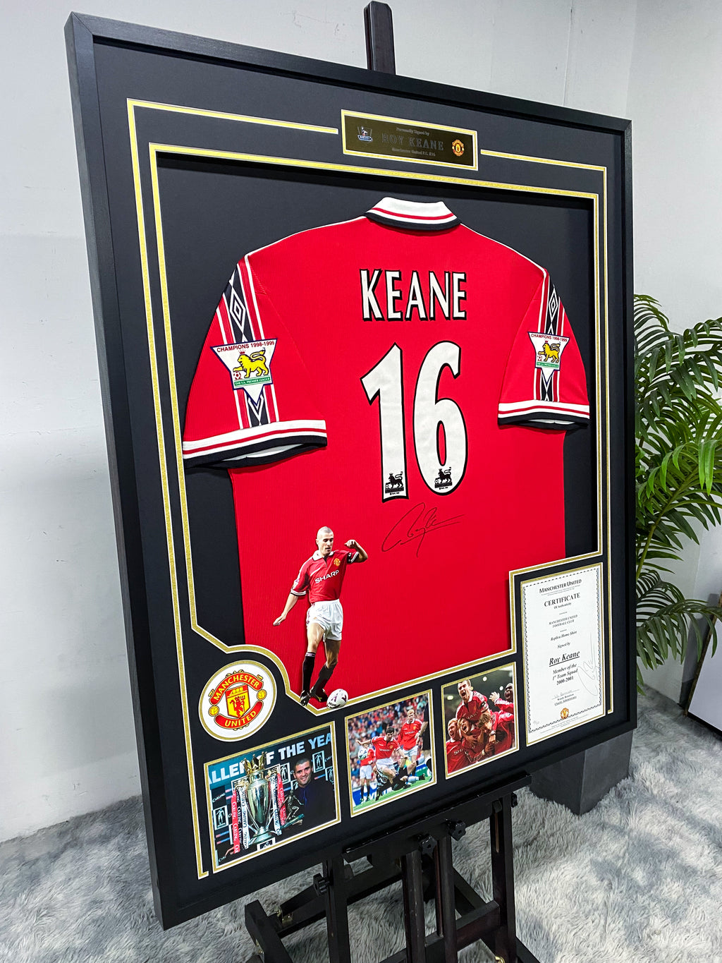 Roy Keane Manchester United Jersey Framing 000100