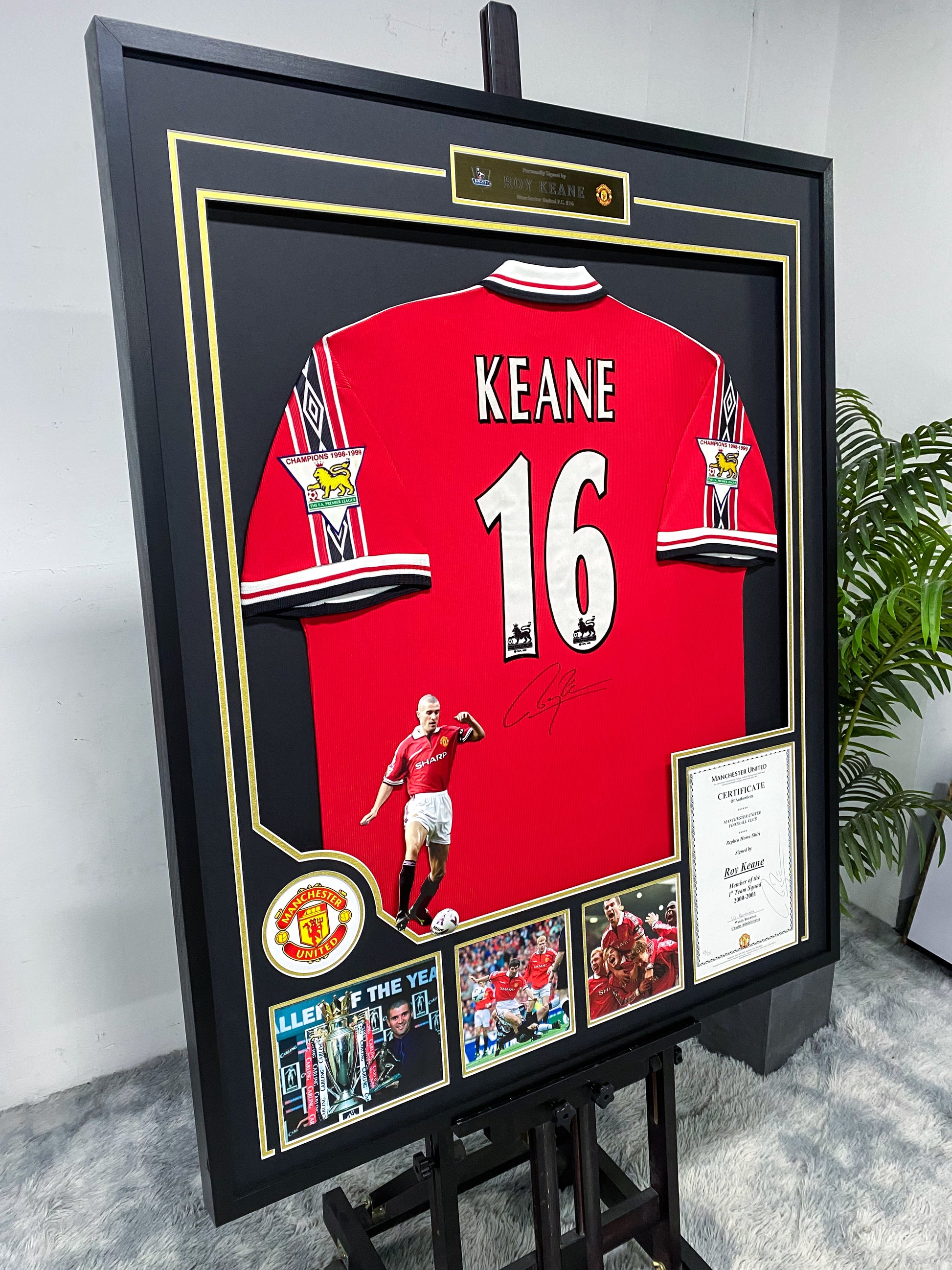 Roy Keane Manchester United Jersey Framing 000100