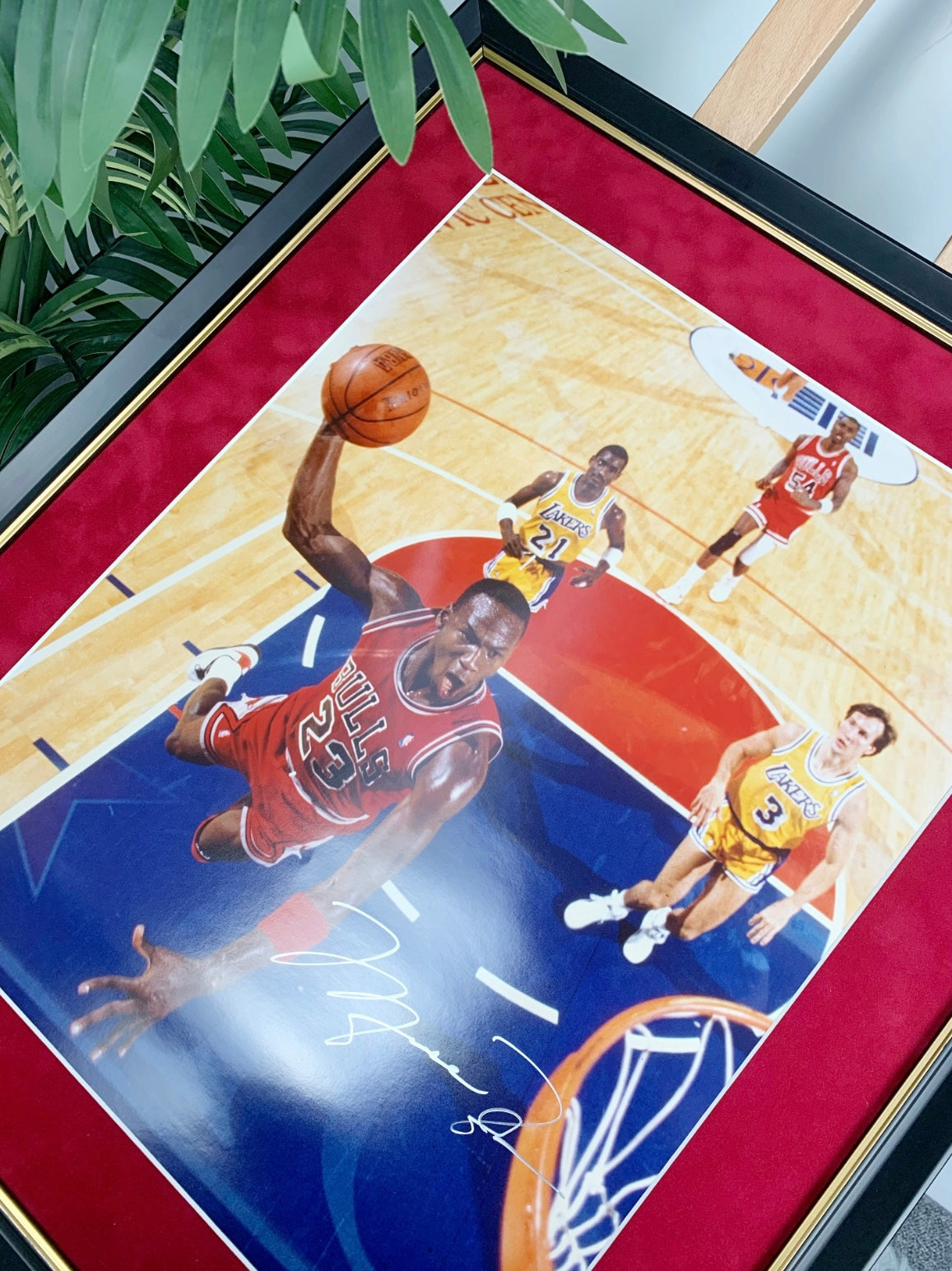 Michael Jordan Poster with Personalized Custom Design Framed 000062