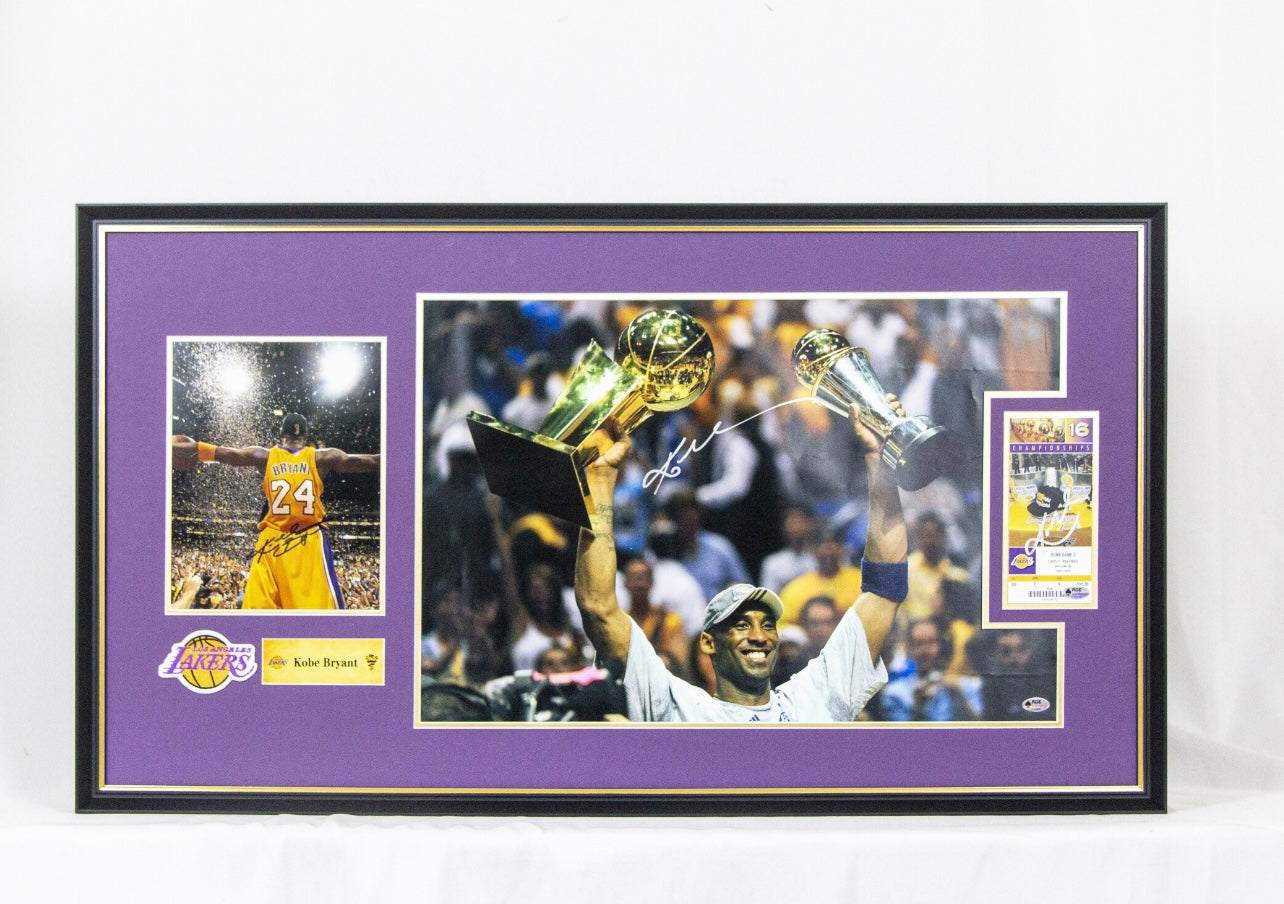 Kobe Bryant Poster with Personalized Custom Design Framed 000074