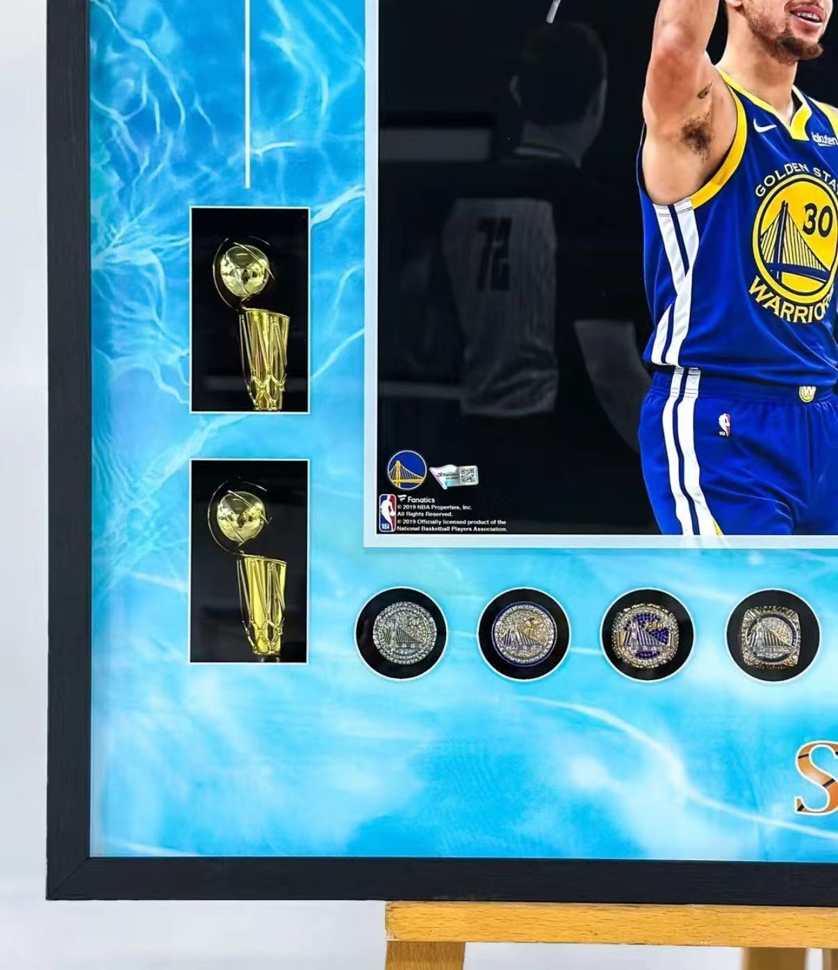 Stephen Curry Poster with Personalized Custom Design Framed000028