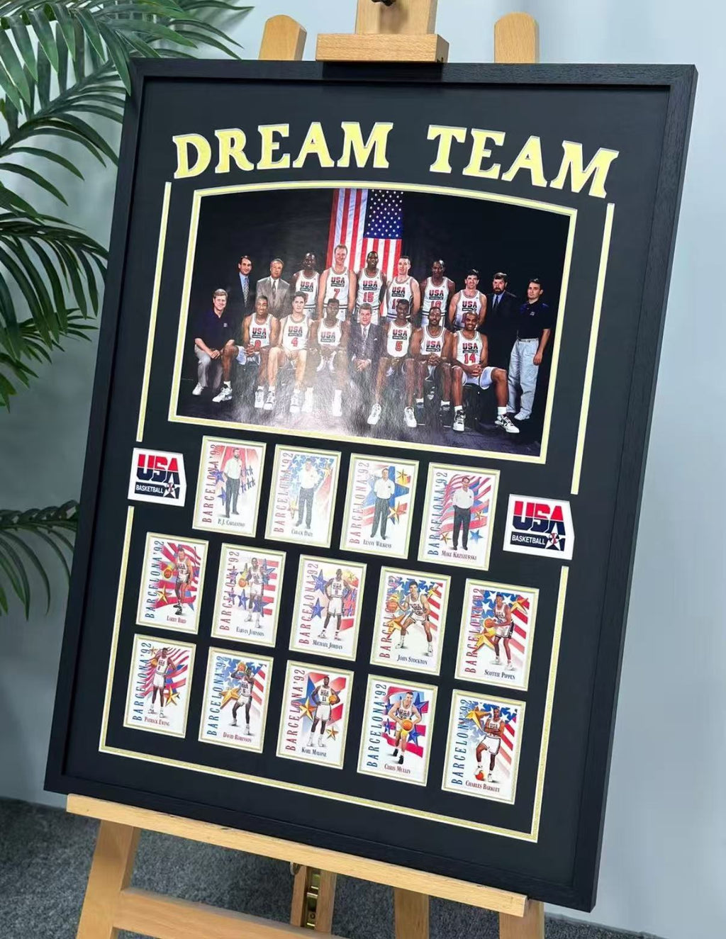 USA DREAM TEAM player card Trading Card with Personalized Custom Design Framed 00001