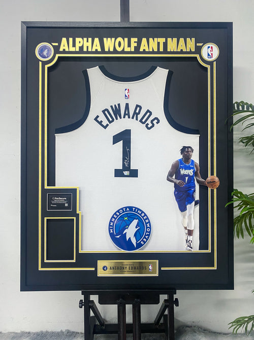 Anthony Edwards Minnesota Timberwolves Jersey Framing 00060