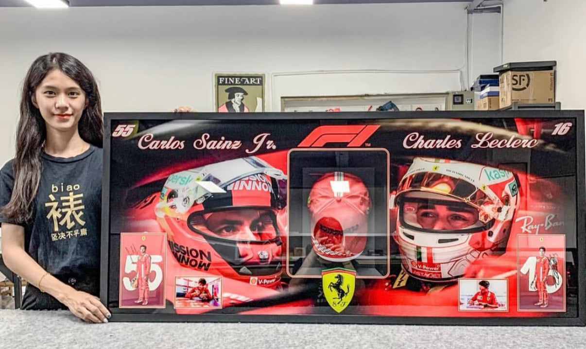 Charles Leclerc  Carlos Sainz  Sentimental Item with Personalized Custom Design Framed000045