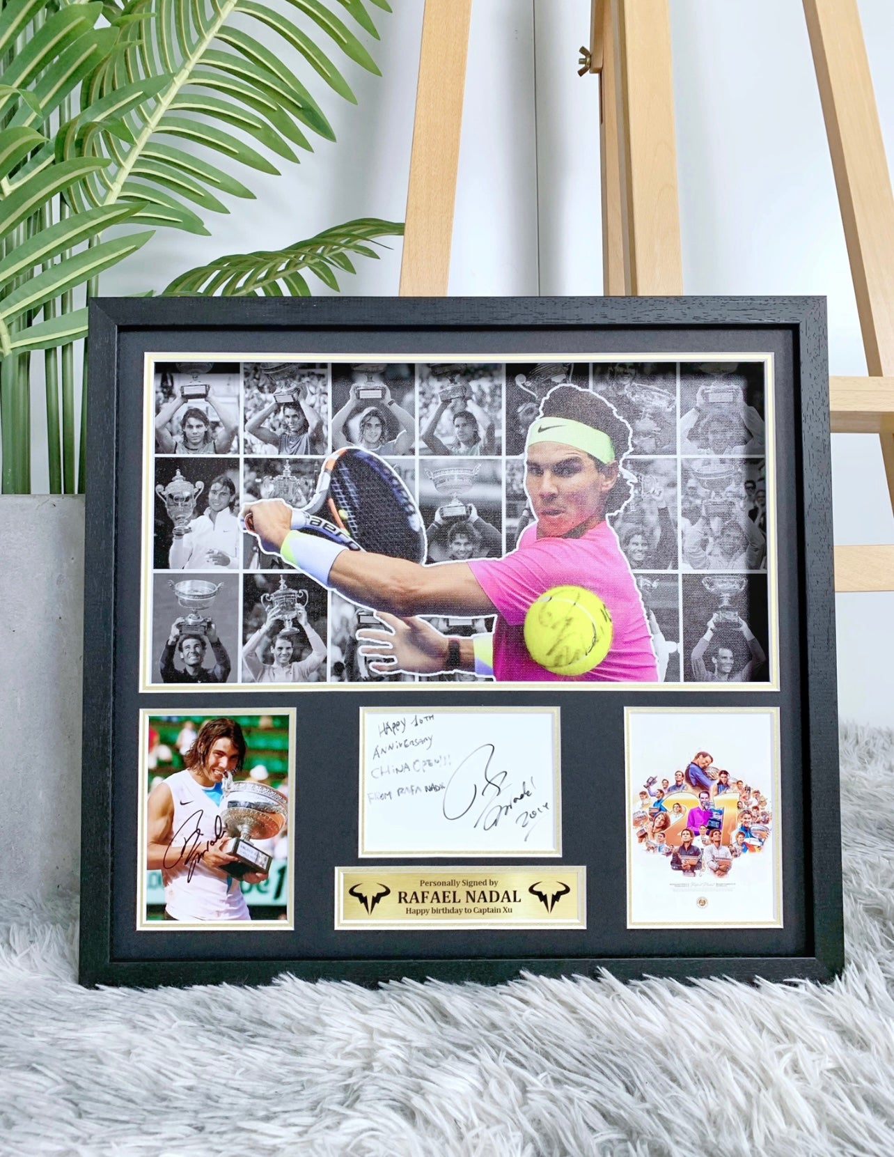 NADAL Sentimental Item with Personalized Custom Design Framed 00089