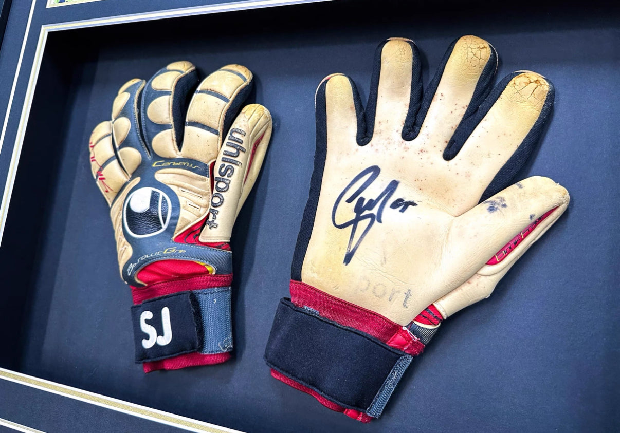 Simon Jentzsch Gloves Sentimental Item with Personalized Custom Design Framed000049